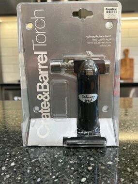 Crate & Barrel Culinary Butane Torch NEW